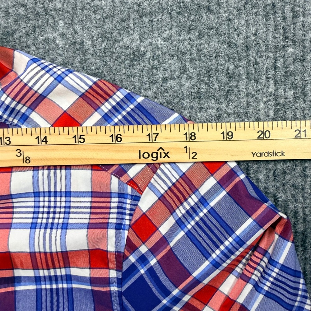 Vineyard Vines brrr Performance Shirt Men's Small Plaid OTG Fishing NEW - Picture 5 of 11